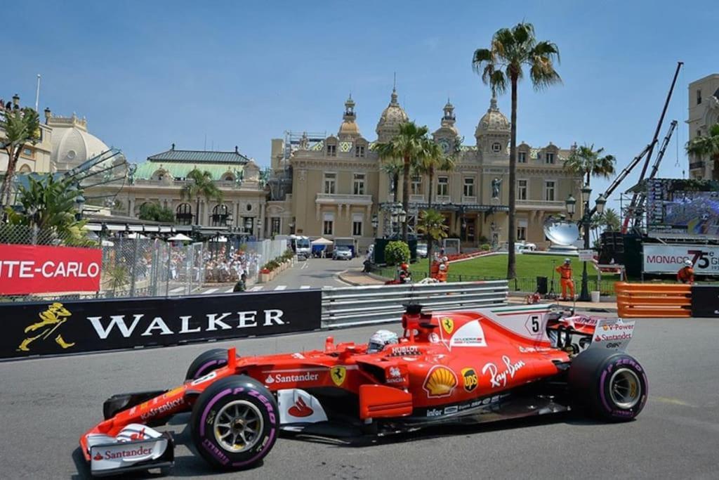 Luxueux Studio Neuf - Frontiere Monaco - Piscine - Parking Prive Eksteriør billede