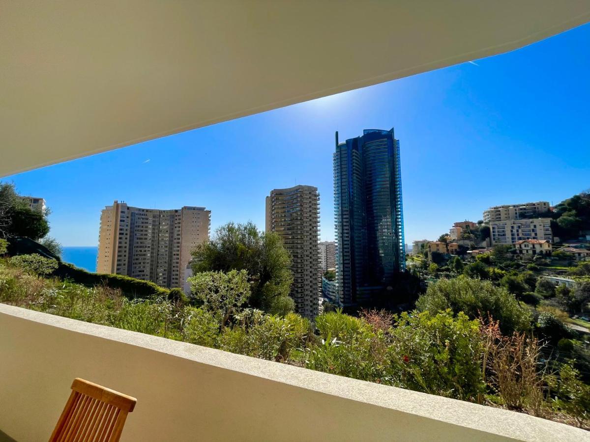 Luxueux Studio Neuf - Frontiere Monaco - Piscine - Parking Prive Eksteriør billede