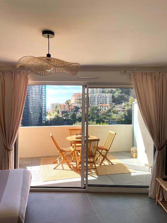 Luxueux Studio Neuf - Frontiere Monaco - Piscine - Parking Prive Eksteriør billede